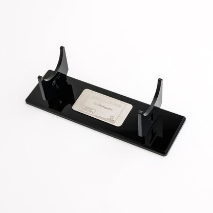 DISPLAY STAND WITH PLAQUE